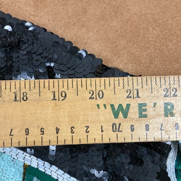 10-12 Vintage Lillie Rubin Sequined Beaded  All over the world Jacket - Picture 9 of 12